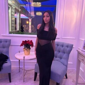 Fashion Nova Black Maxi Dress